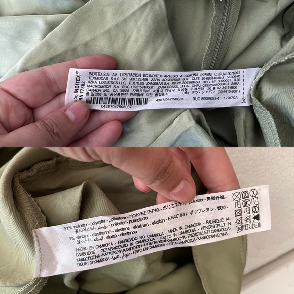 NWT Zara Satin Wrap Tie Waist Skirt M - Picture 12 of 16